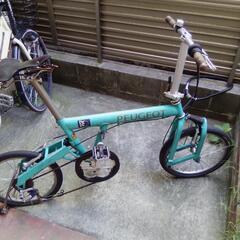 デッドストックPEUGEOT折り畳み自転車（本日17時受付締切）