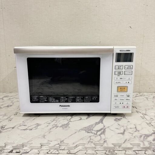 19286  Panasonic オーブンレンジ フラットテーブル 2018年製 50/60Hz ◆大阪市内・東大阪市他 6,000円以上ご購入で無料配達いたします！◆ ※京都・高槻・枚方方面◆神戸・西宮・尼崎方面◆生駒方面、大阪南部方面　それぞれ条件付き無料配送あり！