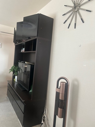 テレビボード ハイタイプ 高級品 ダークブラウン