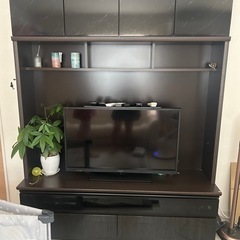 テレビボード ハイタイプ 高級品 ダークブラウン