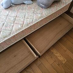 取引中　シングルベッド　マットレス付きの画像