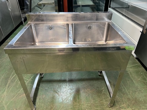 2槽シンク 900x600x800(+90)