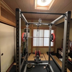 パワーラックHPM + バーベル + 120kg分のプレートセッ...