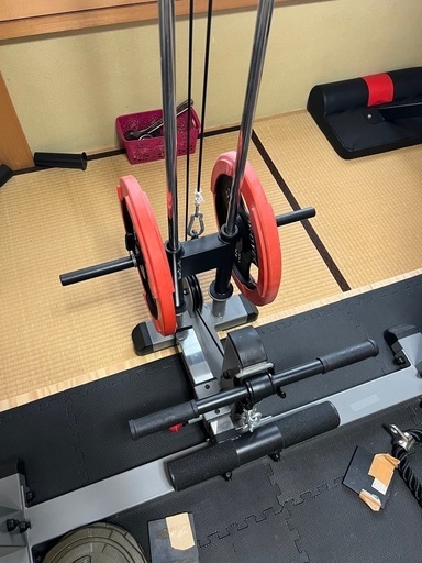 パワーラックHPM + バーベル + 120kg分のプレートセット + ベンチ