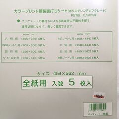 写真　全紙サイズセット（フレーム＋バックシート）の画像