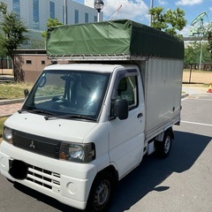 ★車検長い三菱　ミニキャブ軽トラック幌車　オートマ