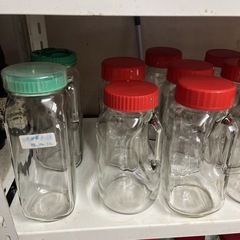 果実酒 広口 ガラス瓶 持ち手付き 15瓶 果実酒瓶の画像