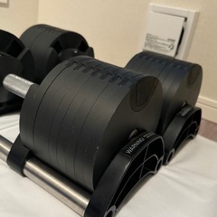 【中古】可変式ダンベル(Flexbell/フレックスベル)2個・トレーニングベンチセットの画像