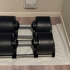 【中古】可変式ダンベル(Flexbell/フレックスベル)2個・トレーニングベンチセットの画像