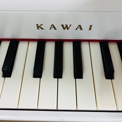 カワイピアノ　キッズ　ホワイトの画像
