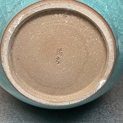 【美品】たち吉 九重青磁耳付　花瓶　壺　木箱入りの画像