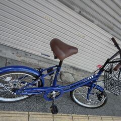 CREEK[クリーク]20吋 コンパクト自転車 シングル/ブルーの画像