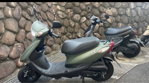 原付　スクーター　50cc ヤマハ　ジョグ　SA55J 自賠責R9.3まで付き　マッドグリーン