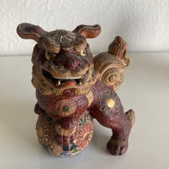 九谷焼　狛犬の置物