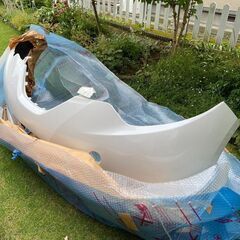トヨタ♪エスティマハイブリッド♪AHR20W前期♪純正フロントバンパー♪ホワイトパール♪新品未使用の画像