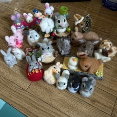 羊毛フェルト うさぎ、ちんちら