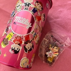 ミルキー70周年♦️不二家貯金箱♦️マスコット付の画像
