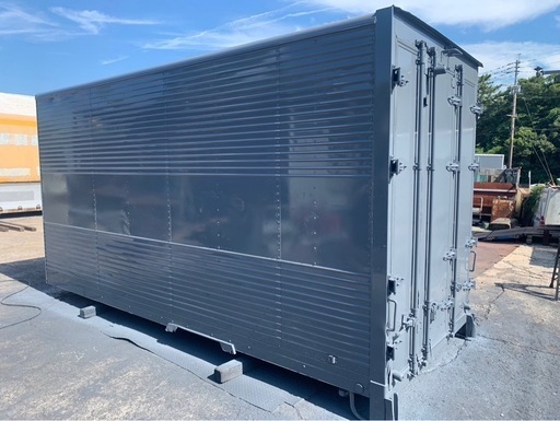 No.866 アルミバン 2ｔ 車  アルミ 箱 バイク 倉庫 トラック コンテナ 米 保管庫 物置 DIY