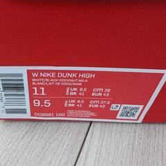 NIKE　W  DUNK　HI　ココナッツミルク　27.5cm　の画像