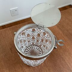 期間限定！昭和レトロ ｜ アンティーク 60年前の ガラス皿、アイスペール セットの画像