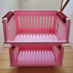 ニトリ　重なるかご　２つセット