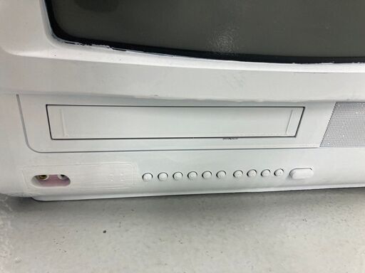 ジャンク品】 ブラウン管テレビ ホワイト インテリア オブジェ