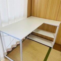 L字デスク/勉強机/テーブルの画像