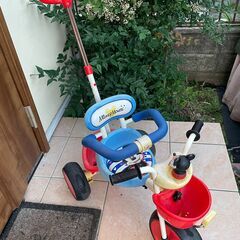 ミッキーマウス　ピープー三輪車　ロック&フリー機能付きの画像