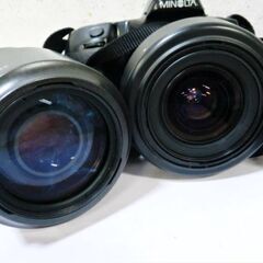 MINOLTA 1眼レフ フィルムカメラα303si(TAMRON/レンズ) 28-80㎜ 1:3.5-5.6 70-300㎜ 1:4-5.6 カメラケース付 ミノルタ タムロン 現状渡しの画像