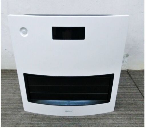 【　高年式2021年製　】QUADS 自動ルーバー機能付 大風量セラミックヒーター QS101 動作良好 ムービングヒート 人感センサー付 クワッズ
