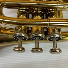 k0812608 J.Michel Jマイケル ポケット ミニ トランペット 管楽器 吹奏楽 演奏 ポケットトランペット 中古 現状品 マイケル ケース付 の画像