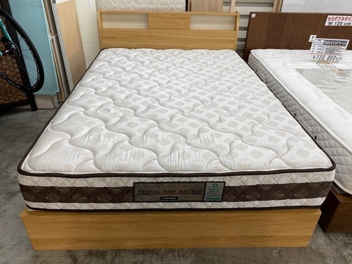 【愛品館 江戸川店 ダブル】 France Bed（フランスベッド） 収納付き ダブルベッド ID:153-019173-007