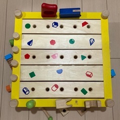 【差し上げます】　知育玩具 アイムトイ　カーペンターテーブルの画像