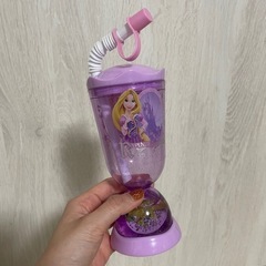 ラプンツェル、ディズニー、ストロー付きコップ