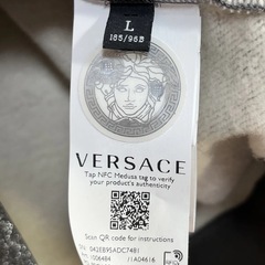 【新品未使用品】VERSACE シルバー バロック ジャカード フーディの画像
