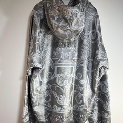 【新品未使用品】VERSACE シルバー バロック ジャカード フーディの画像