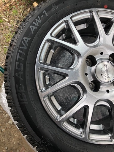 【取引完了　ありがとうございました】新品・未使用スタットレスタイヤ＋アルミホイル　165/65R14  