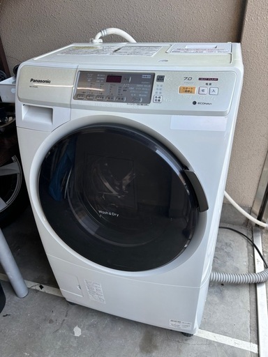 【取引中】【ヒートポンプ新品・分解洗浄済み】パナソニックドラム式 2015年式  NA-VH320L 洗濯7kg 乾燥 3.5kg 分解洗浄と消耗部品、ヒートポンプユニット新品交換済み　無料配達設置行います(条件あり) Panasonic プチドラム最終型　ヒートポンプ式洗濯乾燥機