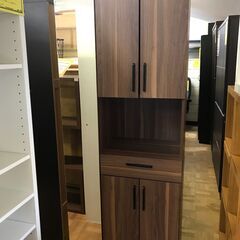 【FU935】★シューズボックス   ダークブラウン  鏡付き ...