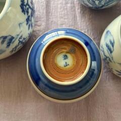 相撲軍配柄湯呑・急須セットの画像