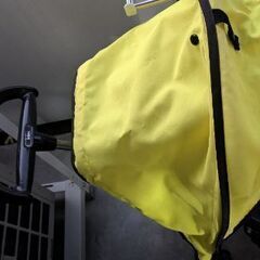 三輪車　3輪車　黄色　イエロー　日除けの画像