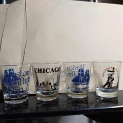 アメリカ各地名入りおちょこ15個セットの画像