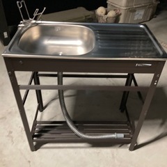 流し台 屋外 ブラウン フルセット ガーデンシンク キッチンシン...