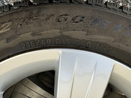 JEEPパトリオット 純正ホイール4本スタッドレス
