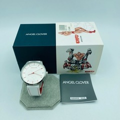 a0812613 ANGEL CLOVER エンジェルクローバー キン肉マン 腕時計 ホワイト モデル コレクション 中古品の画像