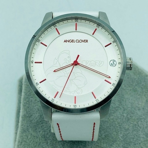 a0812613 ANGEL CLOVER エンジェルクローバー キン肉マン 腕時計 ホワイト モデル コレクション 中古品