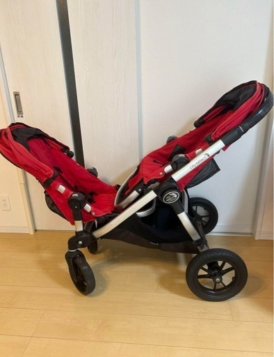 ベビージョガー シティセレクト 赤 2人乗りベビーカー