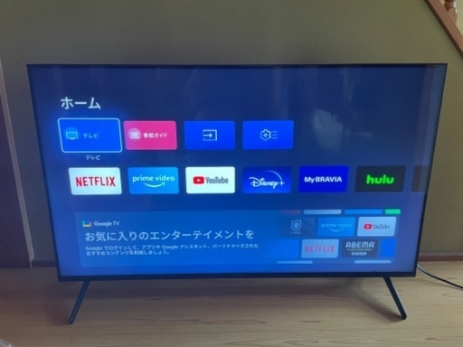 美品　SONY KJ-55X80K 55V型4K液晶テレビ　2022年製