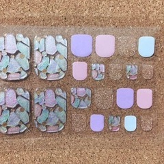 フットネイル シール 足用 ペディキュア 大人 OL オフィス キラキラ ⑧の画像