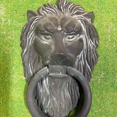 🦁珍品❓ライオン玄関ドアノッカー🦁
